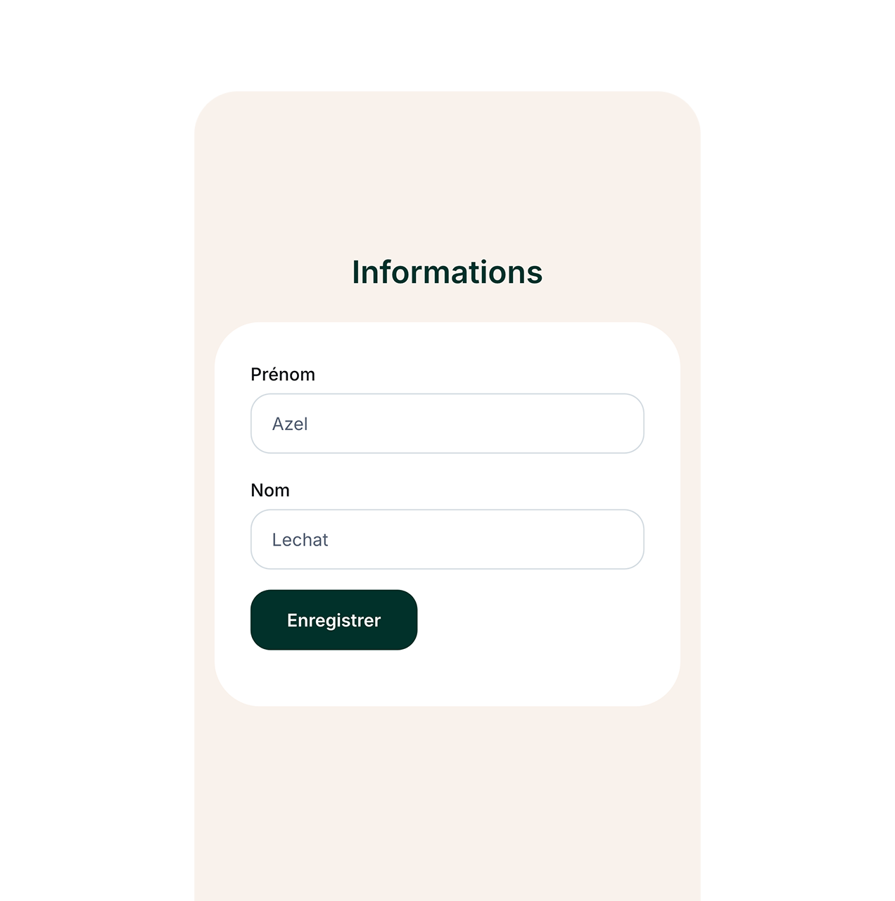 App screen